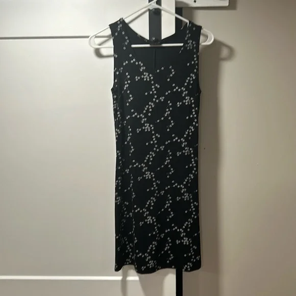 black dress with small white flowers Women's Wildflower Wonder Dress, Black